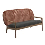 Gloster - Kay Low Back Sofa, Frame Copper, Kat.B Blend Coal - Soffor utomhus - Henrik Pedersen