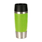 Emsa Travel Mug isotherme 360 ml, Fermeture par pression, Quick Press, 100 % hermétique pour un transport 100 % sûr, Silicone 513548