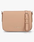 Valentino Bags Brixton Flapover Beige Cross-Body Bag