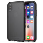 Tech21 Evo Check Tough Case & Impact Shield Screen Film for iPhone X & XS, Black