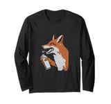 Fox Painting Street Art Urban Design Long Sleeve T-Shirt