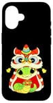 Coque pour iPhone 16 Happy Lunar Chinese New Year 2025 Cute Baby Snake Dragon