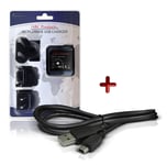 USB CABLE BATTERY CHARGER for OLYMPUS VoiSquare DS-2500 Voice Recorder Notetaker