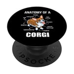 Anatomy of a Corgi Welsh Funny Phone Pop Accessories PopSockets Grip and Stand for Phones and Tablets