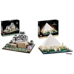 LEGO 21060 Architecture Le Château d'Himeji,Kit de Construction de Maquette pour Adultes,Idée Cadeau & 21058 Architecture La Grande Pyramide de Gizeh: Loisir Créatif, Maquette à Construire