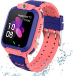 Montre Intelligente Pour Enfants Étanche - Kids Smart Watch Gps Tracker Positionnement Téléphon Appel D'urgence Sos Clôture Électronique Appareil Photo Réveil Podometrechat Vocal Jeu[X168]