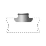 FläktGroup BDEA-1-031-031 Sadelstykke presset, for sirkulær kanal Ø 315 x Ø 315 mm