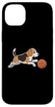 Coque pour iPhone 14 Plus Beagle jouant au basket-ball Beagles Chien