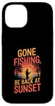 iPhone 14 Gone Fishin' Funny Fishing Outdoors Case