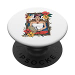 Frida Kahlo - Frida In Frame PopSockets Swappable PopGrip