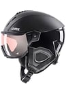 uvex Instinct Visor Pro v - Ski Helmet for Men and Women - Visor - Individual Fit - Black - 59-61 cm