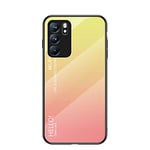 Hülle® Gradient Color Anti-Scratches Glass Case Compatible for OPPO Reno6 5G (5)