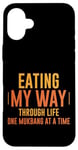 Coque pour iPhone 16 Plus Eating My Way Through Life One Mukbang At A Time