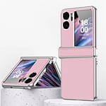 OPPO Find N2 Flip Electroplasting PU Case  Pink