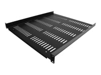 Startech Startech.com 1u-serverrackhylla - Universellt Ventilerat Fribärande Fack Med Rackfäste För 19-tums Rack Och Skåp För Nätverksutrustning - Hållbar Design - Viktkapacitet 25 Kg - 50,8 Cm Djup Hylla, Svart