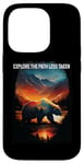 iPhone 14 Pro Explore The Path Less Taken bear hiking camping mountains Case