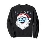 Funny Xmas Abominable Snowman Bigfoot Retro Christmas Boy Sweatshirt