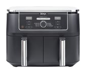 Ninja AF400EU friteuse Double 9,5 L Autonome 2470 W Friteuse d'air chaud Noir - Neuf