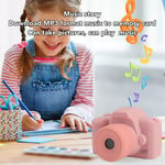  Long Lens Children's Camera Large Screen Photo Video Mini Game Gift - Pink