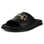 L37 HANDMADE SHOES Women's Last Day of Summer Slide Sandal, Schwarz, 6 UK