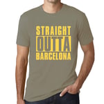 Homme Tee-Shirt Tout Droit Sorti De Barcelone - Straight Outta Barcelona - T-Shirt Graphique Éco-Responsable Vintage Cadeau Nouveauté