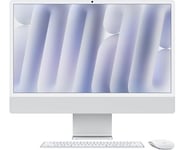 Apple 24-inch iMac with Retina 4.5K display, Nano-texture glass Apple M4 chip with 10?core CPU and 10?core GPU, 256GB SSD, 16GB - Silver