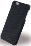 Genuine Mercedes Black Leather Perforated Case Cover for iPhone 6s Plus 6 Plus