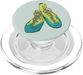 Old rock climbing shoes illustration climbing gear PopSockets PopGrip for MagSafe