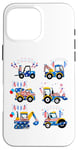 iPhone 16 Pro Max Happy 4th Of July Crane Truck Construction Toddler Kids Boys Case