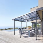 Hesperide - Pergola 4 x 3,5 m toit ouvrant Enolie graphite Hespéride - Graphite