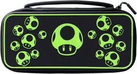 Gaming Licence Officiel Switch Console Case - 1-Up Glow-In-The-Dark - Works Avec Switch Oled & Lite