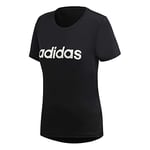 Adidas Women Design 2 Move Logo T-Shirt - Black/White, X-Large