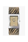 Seksy Rocks Ladies Watch Zebra Tiger Glitter Strap 2852