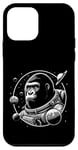 Coque pour iPhone 12 mini Astronaute Singe dans l'art spatial