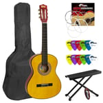 Classical Spanish Guitar for Students - 1/2 Size - Footstool &