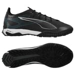 PUMA Ultra 5 Pro Cage Tt Eclipse - Svart/silver/bright Aqua - Turf (Tf), storlek 47