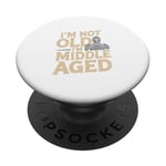 Je ne suis pas vieux, je suis d'âge mûr, drôle, médiéval, Ren Faire Knight PopSockets PopGrip Adhésif