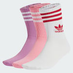 adidas Mid Cut Crew Socks 3 Pairs Unisex