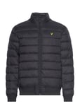 Funnel Neck Wadded Jacket Black Lyle & Scott