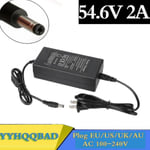 54.6v 2a laddare för 48v li-ion batteri laddare DC-uttag/kontakt för 48v 13S litiumbatteri Ebike [kk] AU