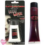 Liquid Latex And Fake Blood Fake Flesh Halloween Fancy Dress Zombie Make Up