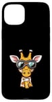 Coque pour iPhone 15 Plus Girafe de ski avec bière | Funny Party Comic