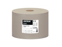 Aftørringsrulle Industri Katrin Plus 1-Lag Ø38.5Cm B23cmxl1230m Nyfiber Hvid,1 Rl