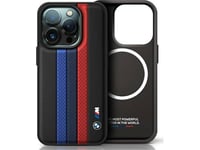 Bmw M Performance Tricolor Printed Stripes Magsafe Case Apple Iphone 16 Pro - Dėklas Telefonui Juodos Spalvos