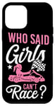 iPhone 12 mini Go Kart Racing Girl Female Vintage Who Said Girls Can't Case