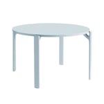 HAY - Rey Table Slate blue waterbased lacq. beech frame, 128xH74,5 Gull laminate tabletop - Matbord - Bruno Rey - Blå - Trä