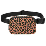 Väska Crossbody i nylon, leopard