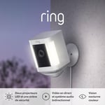 Caméra Spotlight Plus Avec Adaptateur Secteur (Spotlight Cam Plus Plug-In)| Caméra De Surveillance Extérieure Wifi Hd, Audio Bidirectionnel, Projecteurs Led | Essai Home Gratuit 30 J.