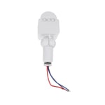 DéTecteur de Mouvement LED 220V DéTecteur de Mouvement Infrarouge Automatique PIR Minuterie Murale ExtéRieur 12V Capteur Interrupteur de LumièRe, Blanc