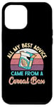 Coque pour iPhone 14 Pro Max All My Best Advice Came from a Cereal Box – Funny Sarcastic